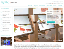 Tablet Screenshot of lightboxdirect.com